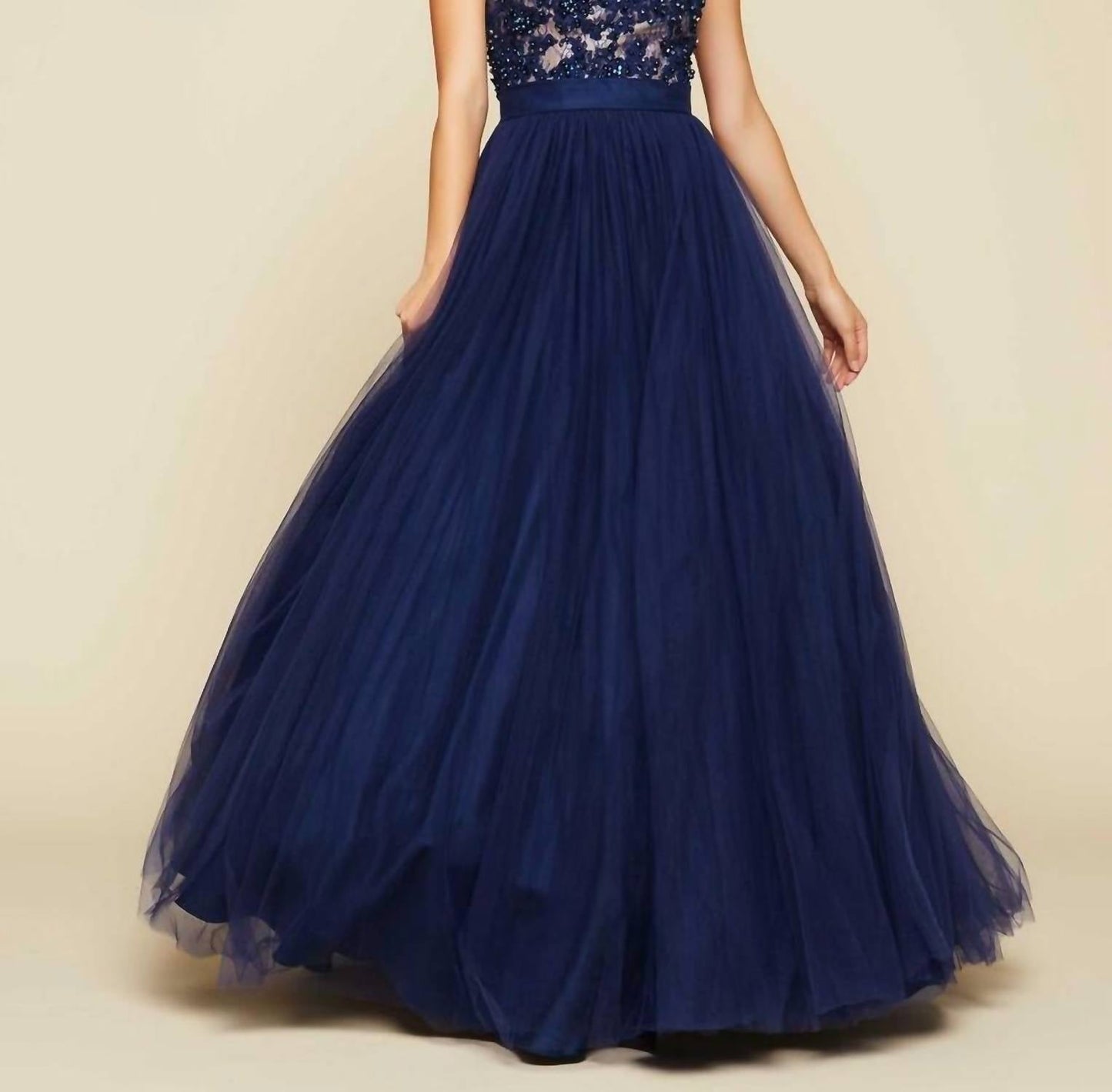 Mac Duggal - Illusion Neck Tulle Ball Gown