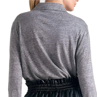 Elan - Button Front Long Sleeve Knit Shirt