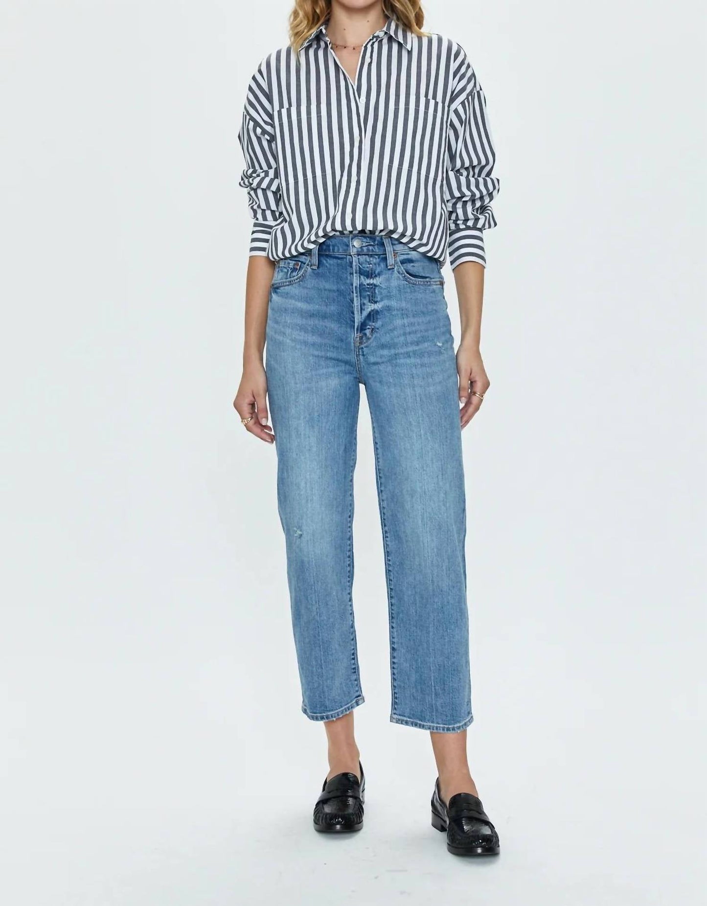 Pistola - CASSIE SUPER HIGH RISE STRAIGHT CROP JEANS