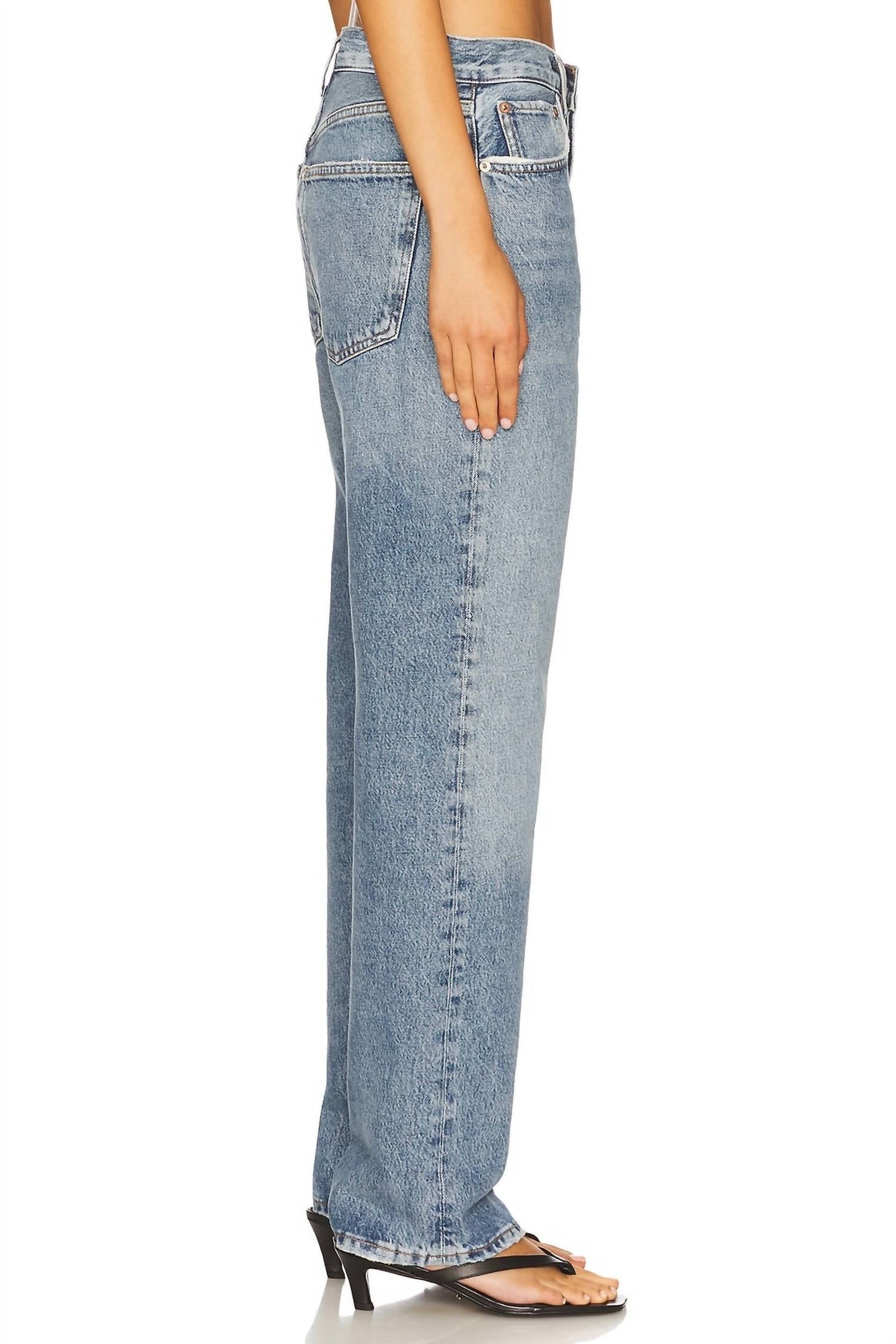 Agolde - Fran Low Slung Easy Straight Jeans