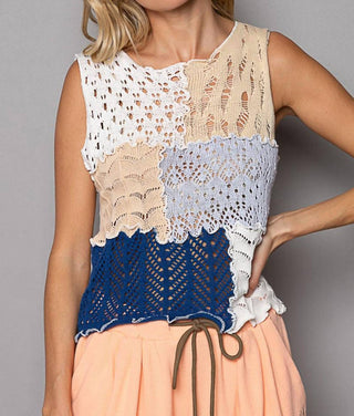 Pol - Colorlock Sweater Tank