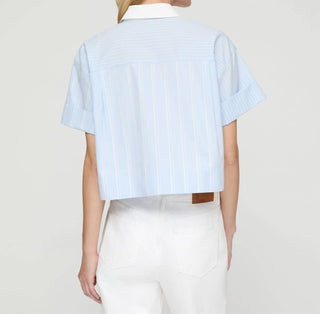 Lafayette 148 - Striped Cotton Montauk Cropped