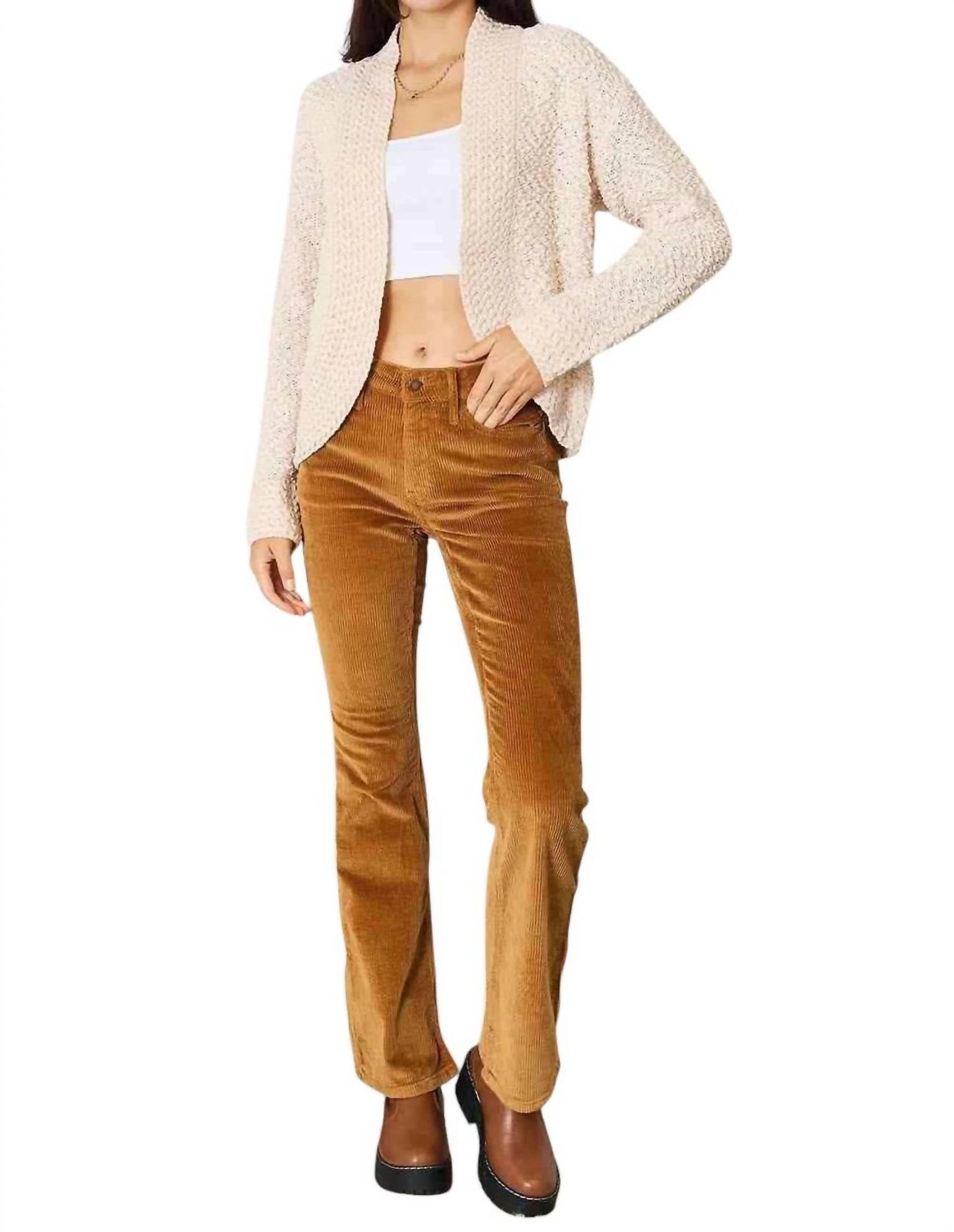 Double Take - Luxurious Knit Open Front Cardigan