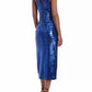 Donna Morgan - Full Sequin Halter Front Slit Midi Party Dress