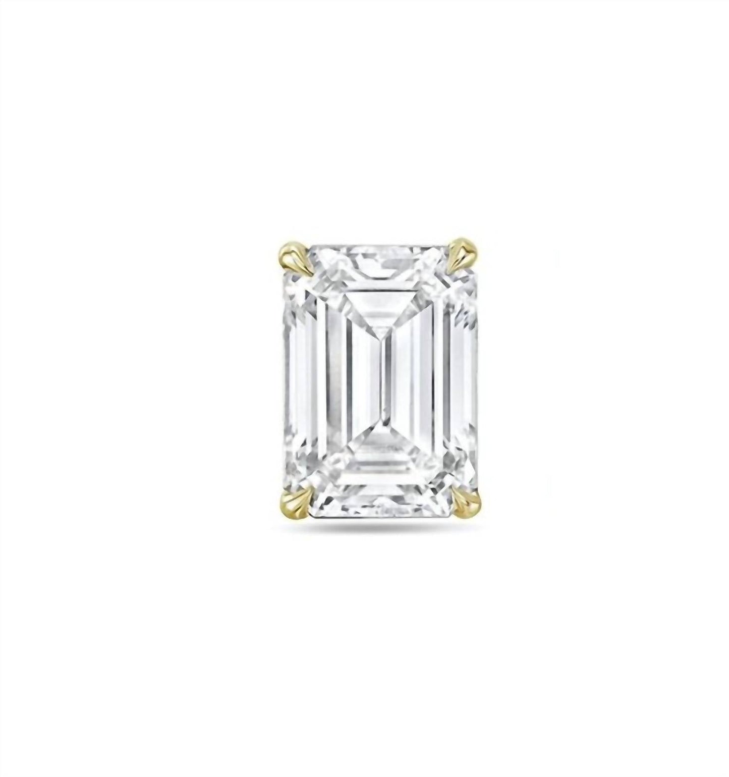Diana M Jewels - 2.00 Cts Emerald Cut Lab Diamond Stud Earrings