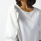 Joseph Ribkoff - Scoopneck Blouse With Pleated Sleeves