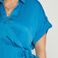 Entro - Satin Wrap Dress