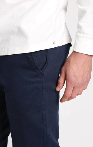 Jachs New York - Bryant Long Sleeve Sueded Cotton Crewneck Shirt