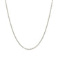 14k White Gold Round Cable Link Chain 1.5mm