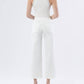 Vervet By Flying Monkey - white wide leg ankle denim