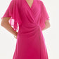 Joseph Ribkoff - Chiffon Flowy Wrap Dress