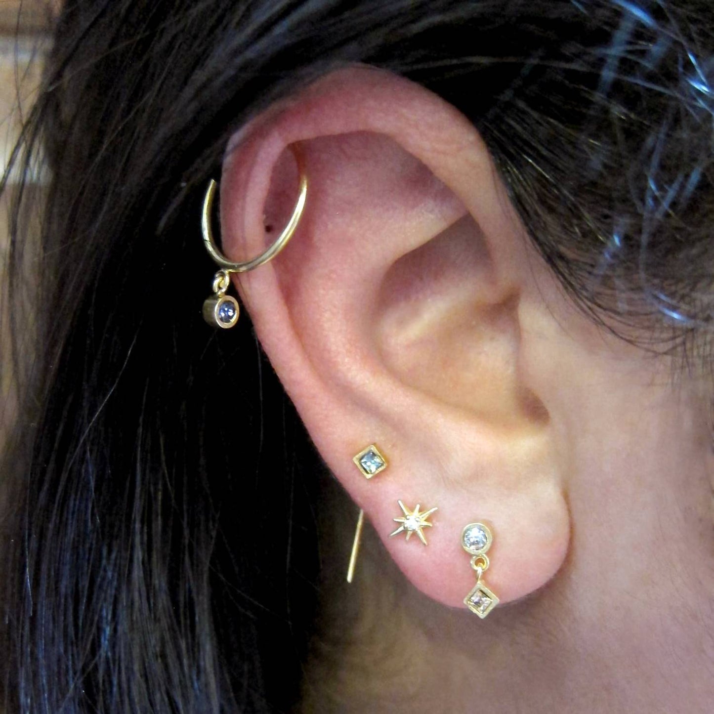 Jessica Elliot - Women's Tiny North Star Studs with CZ