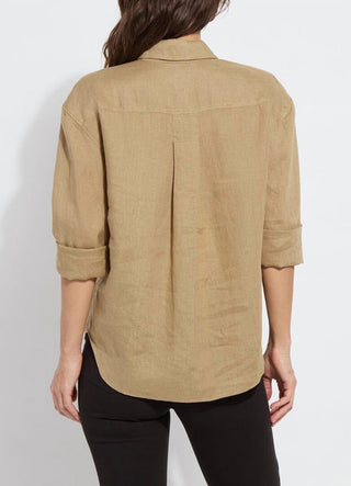 Lysse - Roe Roll Tab Linen Utility Shirt