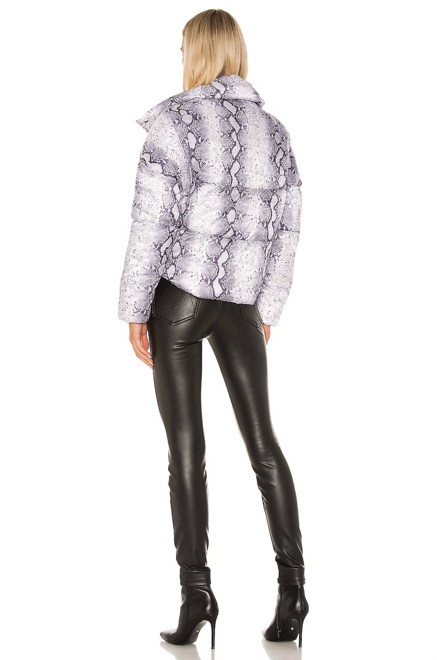 Apparis - JAMIE SNAKE PRINT PUFFER COAT