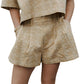 Mustard Seed - Embroidered Floral Shorts