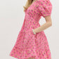 Entro - Smocked Floral Mini Dress