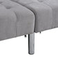 Sofa Bed Convertible Folding Lounge Couch Loveseat Sleeper Sofa Armrests Living Room Bedroom Apartment Reading Room - Light Gray
