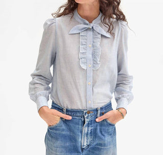 Clare V. - Pia Romantic Tie Blouse