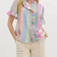 Entro - Pastel Stripe Blouse