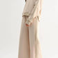 Camellia - Cable Knit Trim Oversized Lounge Set