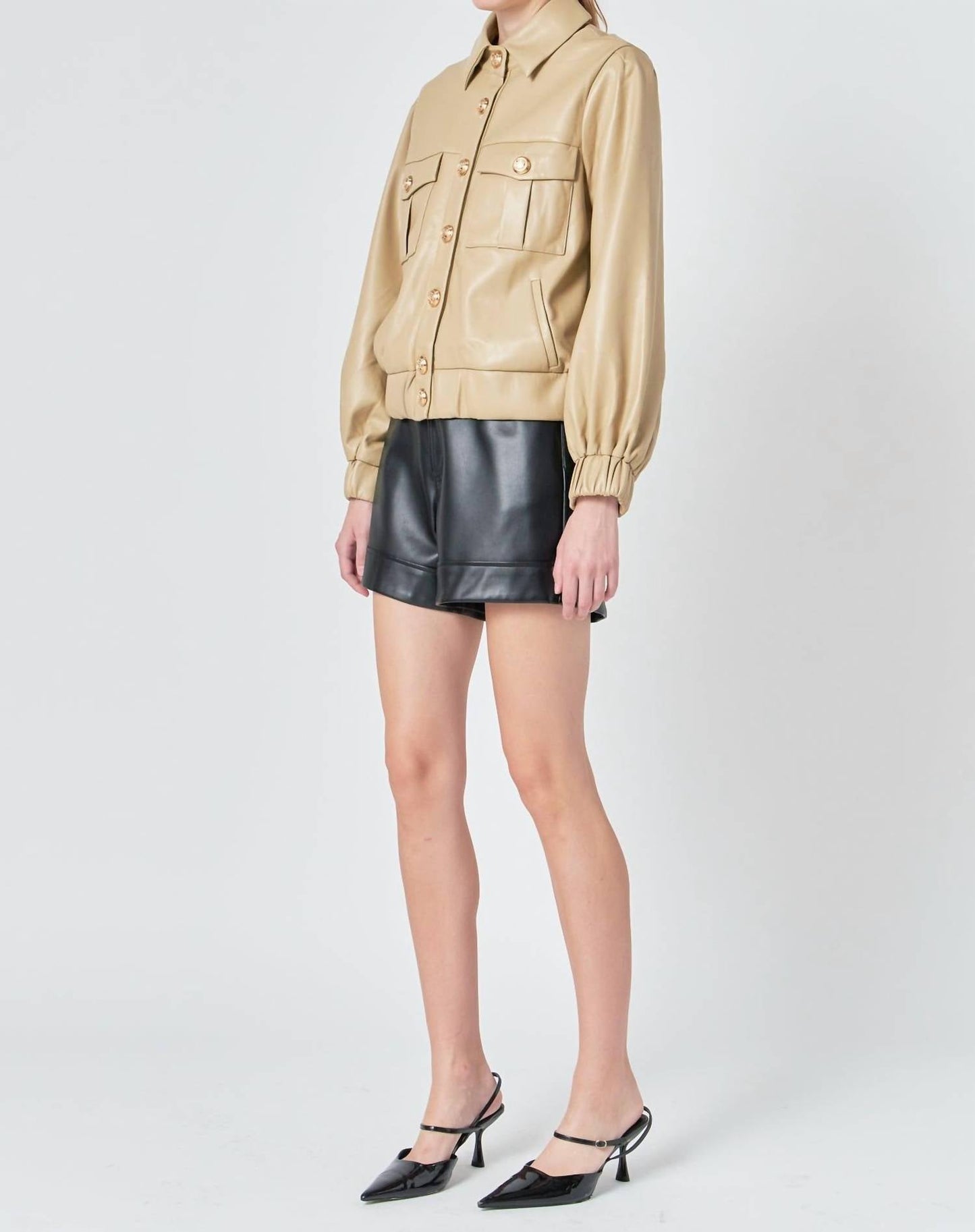 Endless Rose - Faux Leather Jacket