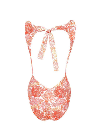 Lia Sahara - Women's Cut Out One Piece + Reversible Ruffles