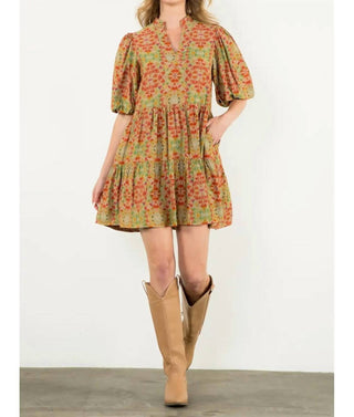 Thml - Puff Sleeve Print Dress
