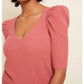 Nation Ltd - Nancy Puff Sleeve Sweater Tee