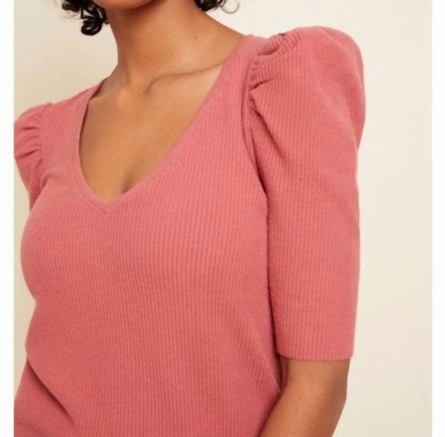 Nation Ltd - Nancy Puff Sleeve Sweater Tee