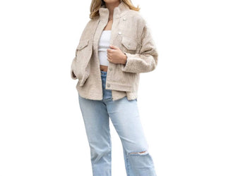 Aemi + Co - Sydney Sand Colored Mixed Corduroy Jacket