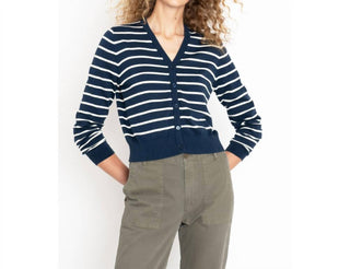 Kule - The Clove Striped V-neck Cardigan