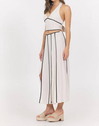 Vintage Havana - Linen Blend Halter Top