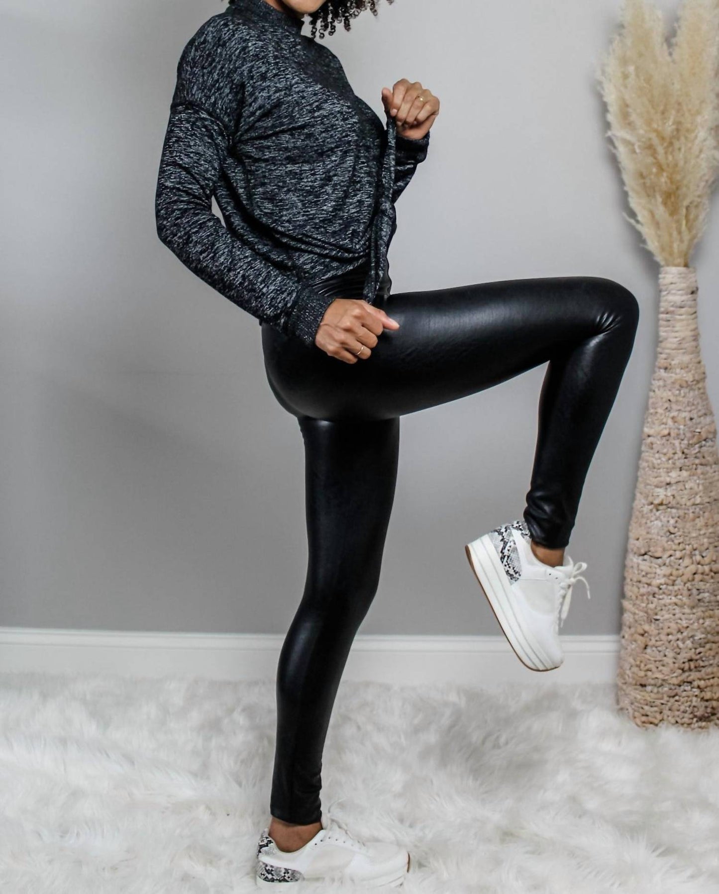 Commando - Control Faux Leather Pull-on Leggings