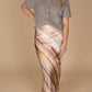 &Merci - Lila Satin Midi Skirt