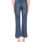 3X1 - Women's W25 Midway Extreme Cropped Jeans Fringed Edges Denim Pants