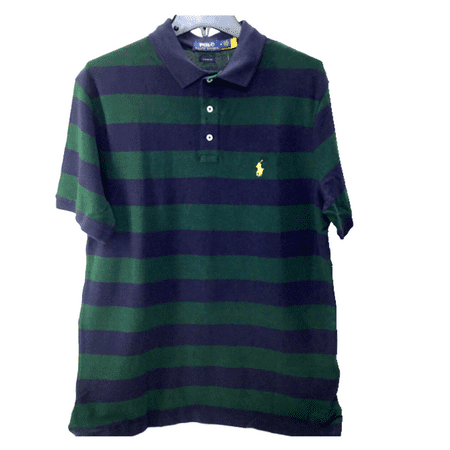 Ralph Lauren Men's Classic Fit Short Sleeve Polo - Green/Navy