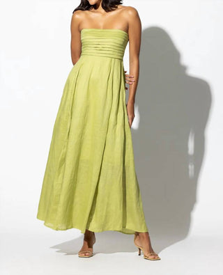 Lusana - Talia Linen Maxi Dress