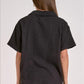 Elan - Gauze Button Down Top