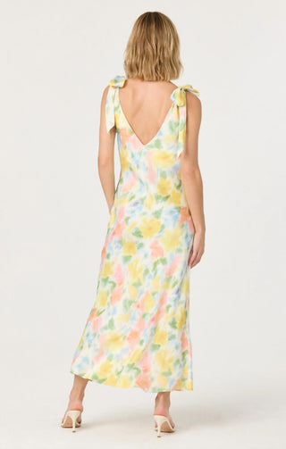 Astr - Allexina Front Thigh Slit Maxi Dress