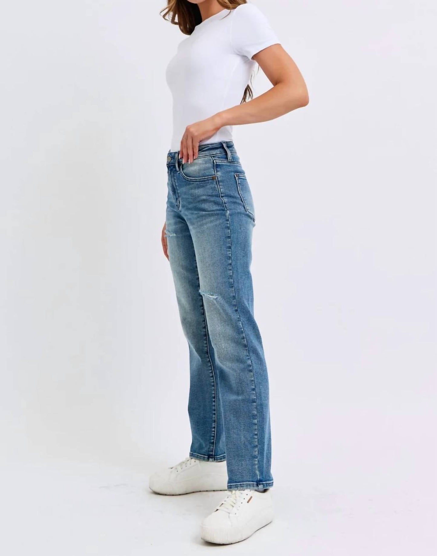 Judy Blue - Kenzie Mid Waist Dad Jean