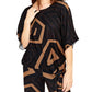 Frank Lyman - Flowy Elbow Crewneck Top