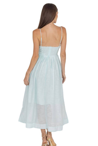 Akalia - Adeli V Neck Midi Dress