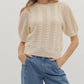 Entro - Knit Expressions Short Sleeve Sweater