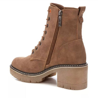 Xti - Women's Lace-Up Heeled Booties