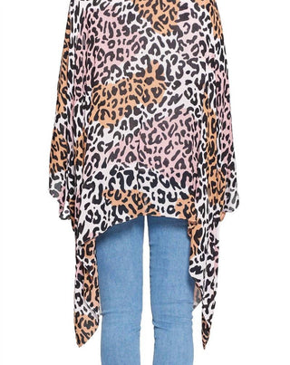 Yak & Yeti - Boho Animal Print Kimono Wrap