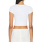 Enza Costa - Women's Cropped Cap Sleeve T-shirt