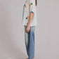Flat White - Cancun Embroidered Short Sleeve Shirt