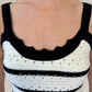 Miou Muse - Crochet Knitted Striped Dress