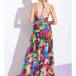 Flying Tomato - Abstract Print Maxi Dress