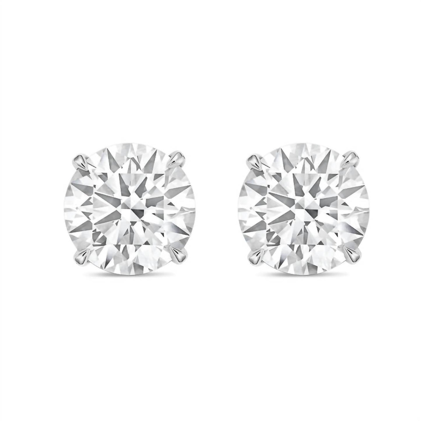 Diana M Jewels - 9.00 Cts Round Lab Grown Stud Earrings